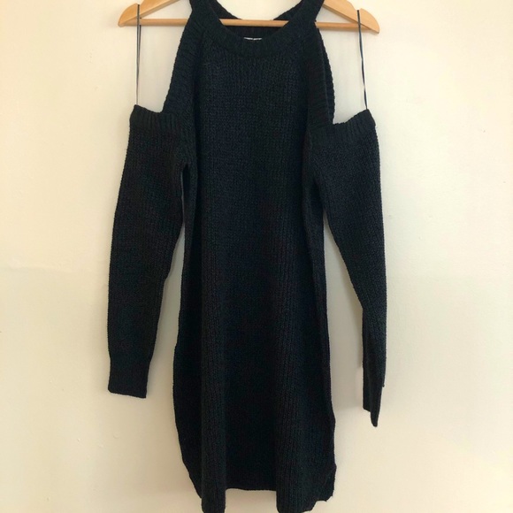 Peek-a-boo shoulders Knit Dress - Picture 1 of 4